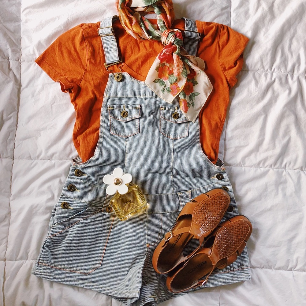 Pinstripe Shorteralls